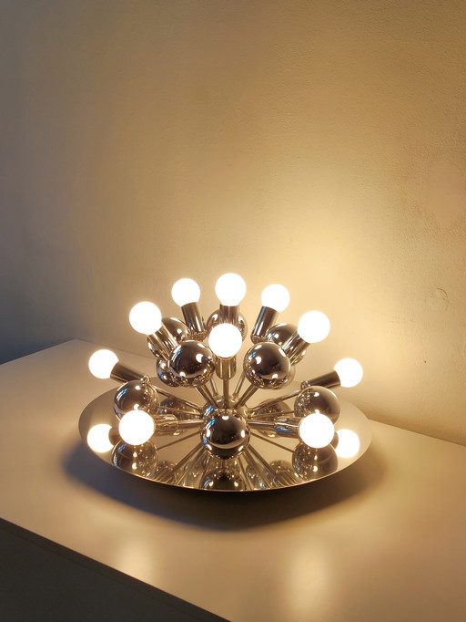 Lampada da soffitto/parete vintage Sputnik Space Age, Cosack, anni '70
