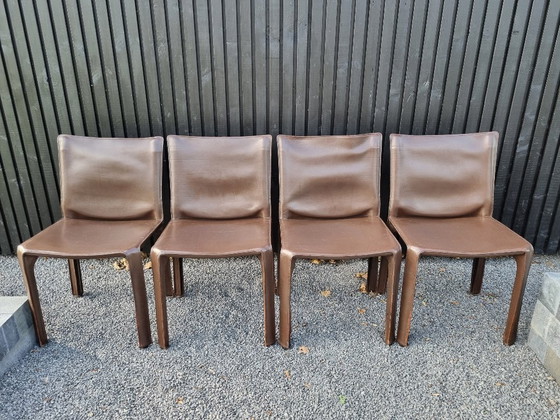 Image 1 of 4 sedie Cassina marrone scuro
