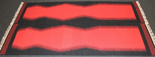 Hand-knotted modern kilim 110x200