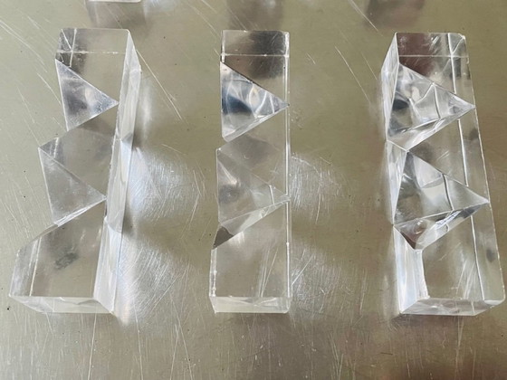 Image 1 of Vintage, vetro acrilico, puzzle di diamanti, anni '70 circa