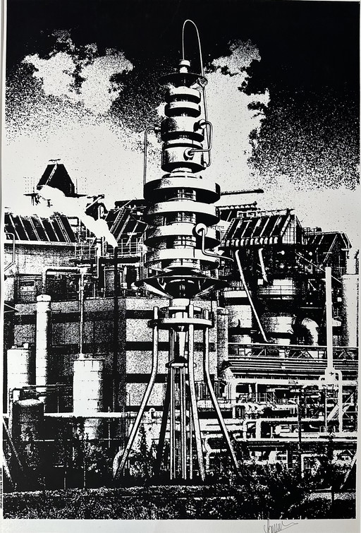 Genummerde zeefdruk - Laurent Lauwers - Gesigneerd