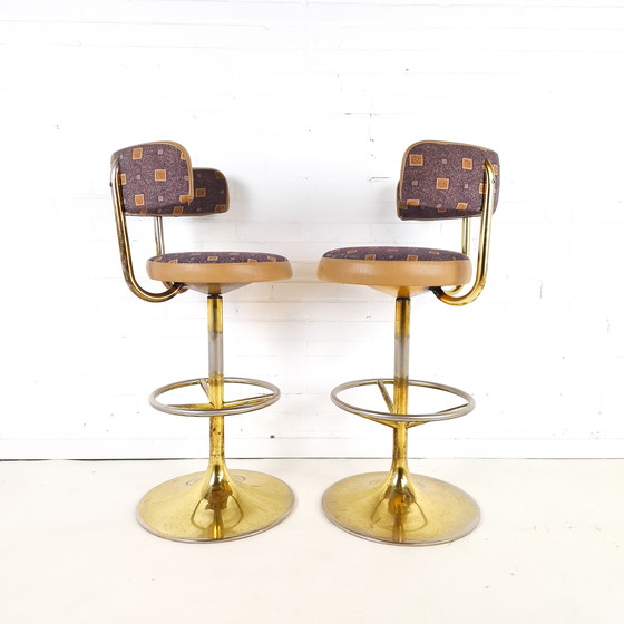 Image 1 of 2x tabouret de bar vintage Börje Johanson