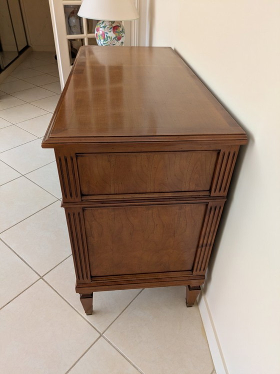 Cherry Wood Chest of Drawers with 3 Drawers - Very Good Condition (photo 2 of 5)