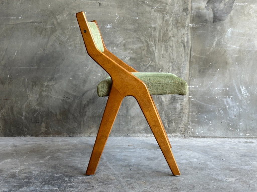 6x eetkamerstoelen '50 - Nieuw gestoffeerd | Perriand stijl