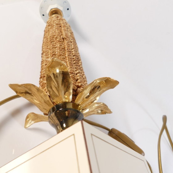 Vintage French Table lamp Le Dauphin "Maizieres" Hollywood Regency Style – Metal, Ceramic (photo 6 of 8)