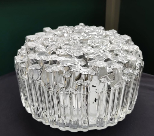 Hoffmeister Eisglas Decken/Wandleuchte 