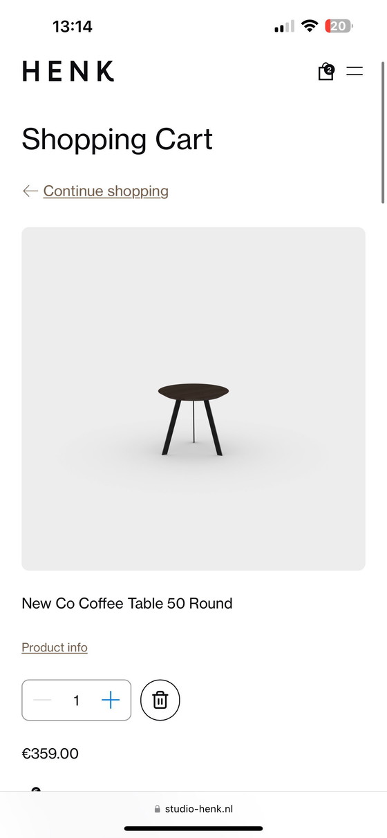 Image 1 of 2x Studio Henk Co Coffee Table Round - salontafels Studio Henk