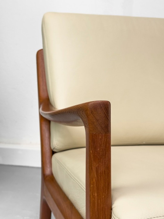 Canapé Senator 3 places en cuir et teck, par Ole Wanscher pour Cado, 1977 – Canapés 3 places, Leather (photo 10 of 26)