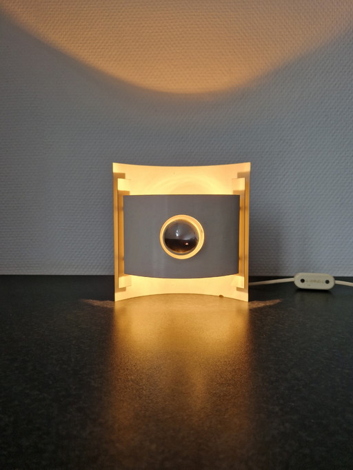 Lámpara de pared vintage Anvia, lámpara de mesa, diseño geométrico de la era espacial.