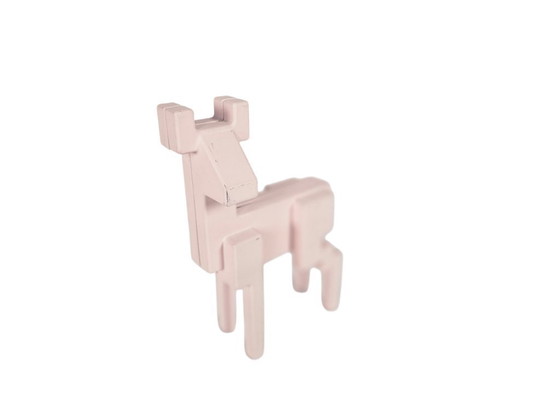 Image 1 of Ikea - Monica Mulder - cervo rosa a 8 bit - alluminio rivestito - 2000