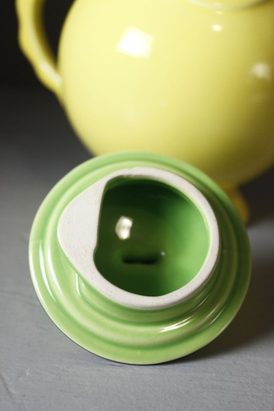 Image 1 of KG Lunéville - Multicolored modernist design teapot, France, 20th century