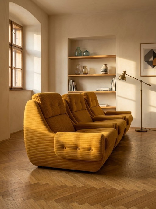 Living Room Set, Mid-Century, Jitona, 1970s, Czechoslovakia