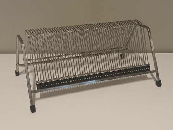 Image 1 of présentoir à disques vinyles vintage