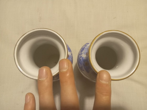 Image 1 of Hermoso par de jarrones decorativos asiáticos.