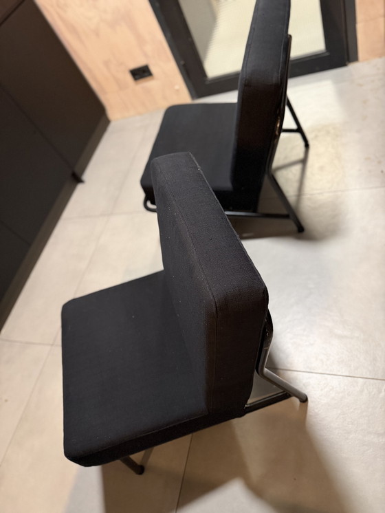 Image 1 of Set di 2 pezzi Artifort Dux stoelen zwarte kussens