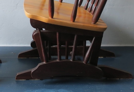 Poltrona reclinabile/a dondolo con poggiapiedi, stile metà secolo, anni '60. – Poltrone relax, Wood (photo 3 of 6)