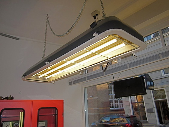 Image 1 of Set van 2 Hanglampen, Billiard Lamp, Bunker Lamp