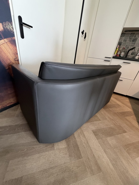Image 1 of Leolux Fiabo 2-seater designer sofa - black leather
