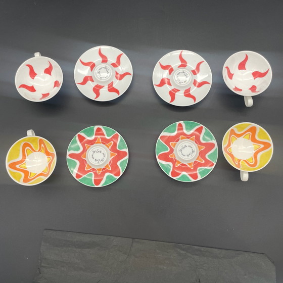 Rosenthal studio-line „O Sole Mio“, 4 Espresso Cups with Saucers, 8-piece Design Set, Crockery, Porcelain (photo 8 of 15)