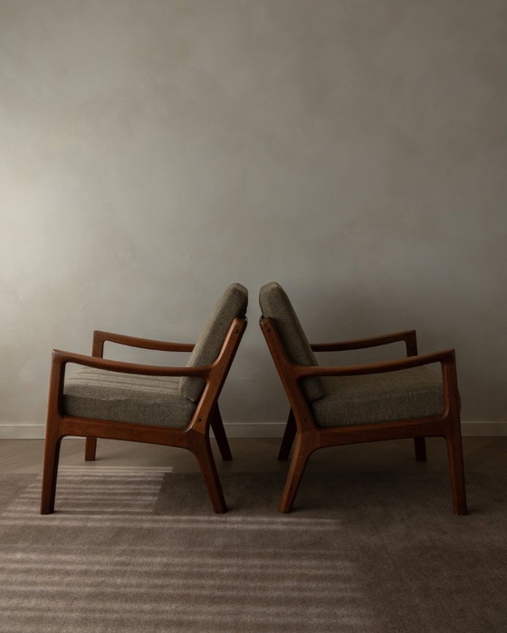 Image 1 of Fauteuil Senator vintage par Ole Wanscher pour Cado | Fauteuil lounge danois en teck | Style scandinave moderne | Années 1960