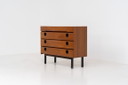 Teak shoe cabinet (Germany, 1960s).