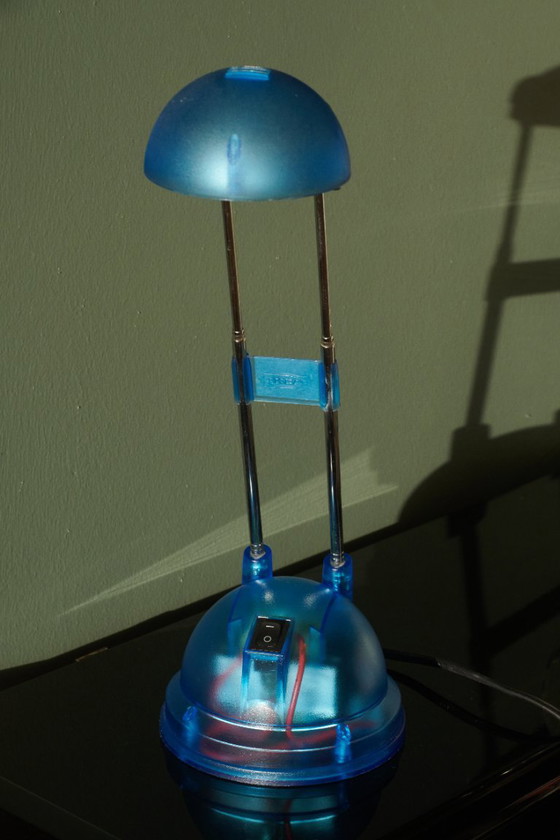 Lot de 3x Lampes Télescopiques Vintage IKEA Espressivo (années 90) – Lampes de bureau, Plastic, Chrome (photo 2 of 15)