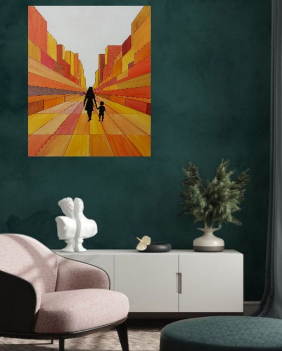 Image 1 of Doorgang naar elders – Origineel schilderij van de schilder 2Luss'Art, 12F-formaat