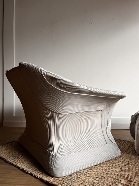 Image 1 of Betty Cobonpue Scultura sillón de ratán años 80