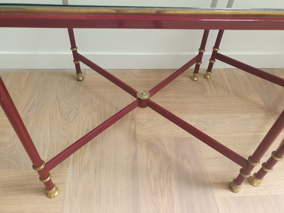 Image 1 of Paire de tables d'appoint vintage de style Hollywood Regency – Maison Jansen (années 1970)