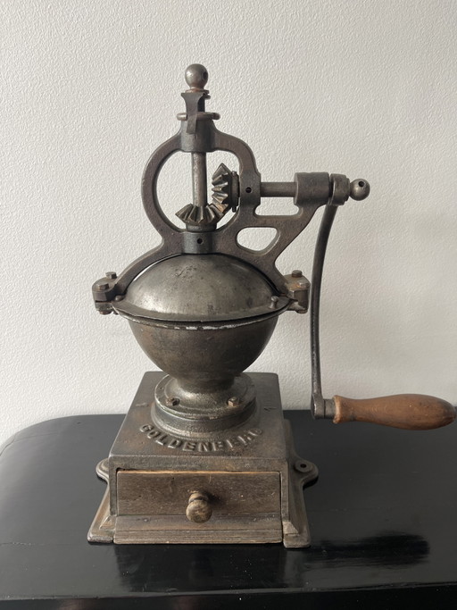 Vintage Goldenberg koffiemolen voor op het aanrecht – decoratieve objecten, Metal