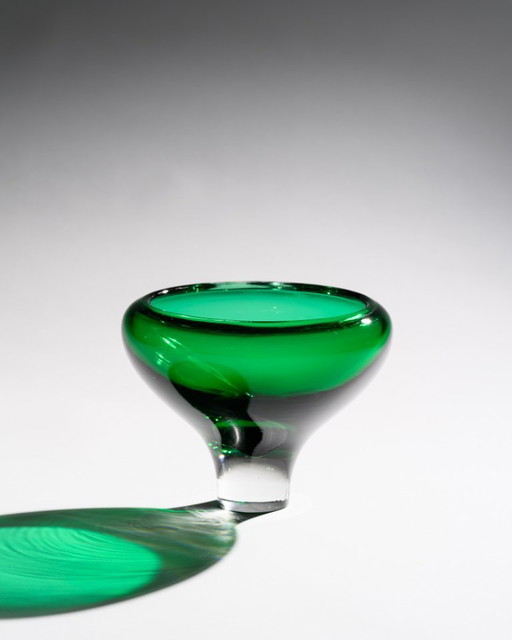 Organic Glass Bowl Attributed to Royal Leerdam Gerard Thomassen “Serica" 1990s