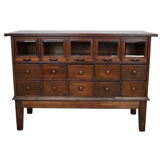 Image 1 of Antiguo armario de mercería alemán de roble, años 20/30