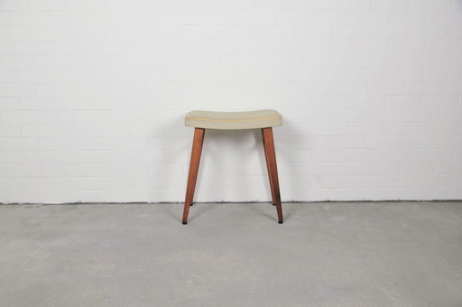 Beiger hoher Vintage-Hocker