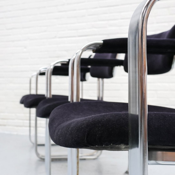 Image 1 of Eero Aarnio Silber Stühle Satz von 4