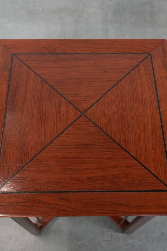 Image 1 of High square Art Deco Schuitema design side table in very good condition