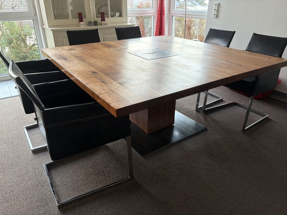 Image 1 of Riva 1920 Dining table Boss Ececutive Quadrato 160x160cm, very good condition!