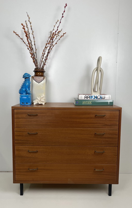 Vintage Design Teak Houten Ladekast 