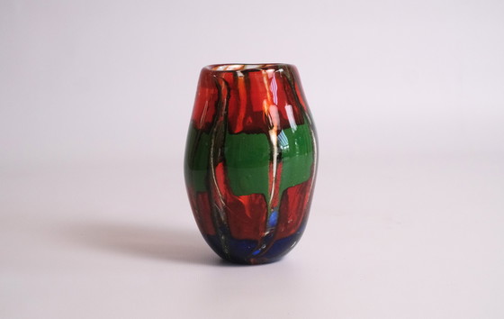 Image 1 of Set di due vasi colorati di Murano