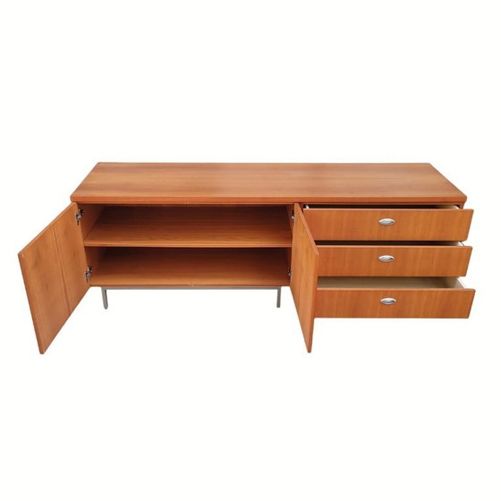 Image 1 of Sideboard / enfilada in walnut wood and steel, following George Nelson, Mid-century, 70’s
