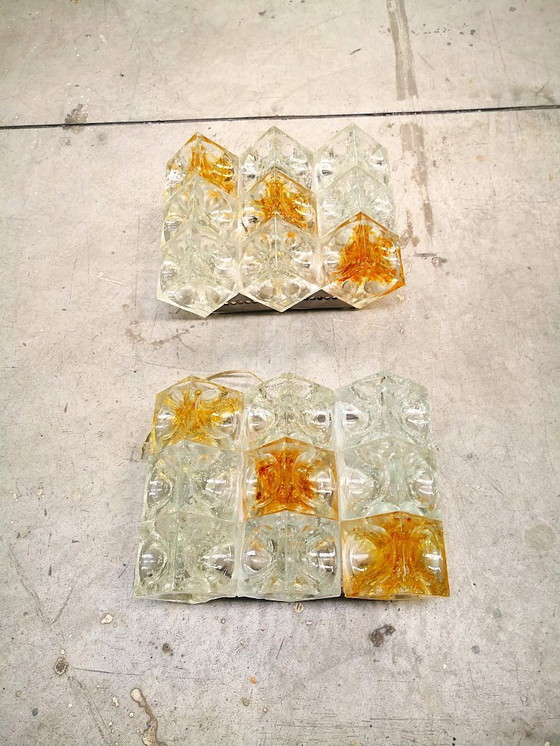 Image 1 of Paar Wandleuchten von Albano Poli für Poliarte