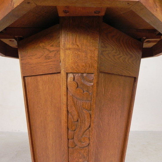 Mesa auxiliar Art Déco octogonal, roble, años 30 – Mesas auxiliares, Madera (photo 19 of 20)