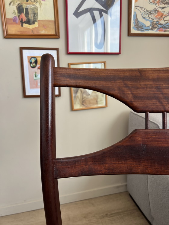 Image 1 of 4x rosewood Mid - Century wooden chairs