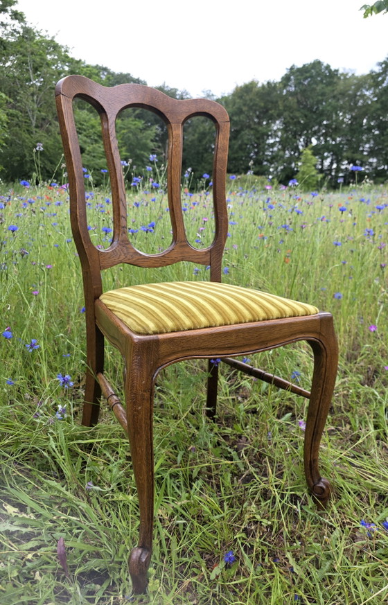Image 1 of Vintage cabriole eetkamerstoelen – set van 3
