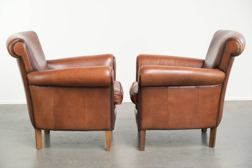 2x comfortabele schapenleren armchairs met een tijdloze uitstraling en goed zitcomfort – fauteuils, Leather (photo 2 of 15)