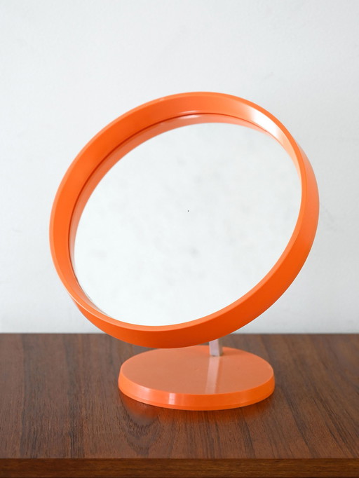 1960 Oranje Scandinavische Plastic Tafelspiegel