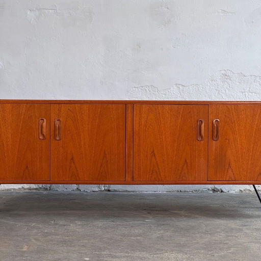 G-Plan Teak 4-Door Sideboard on Hairpin Legs, 1970