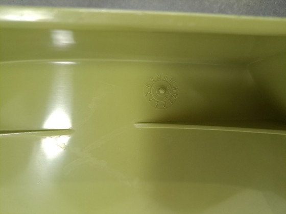 Image 1 of Sgabello Casala in plastica verde, Germania Ovest