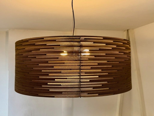 Large Graypants corrugated cardboard pendant lamp
