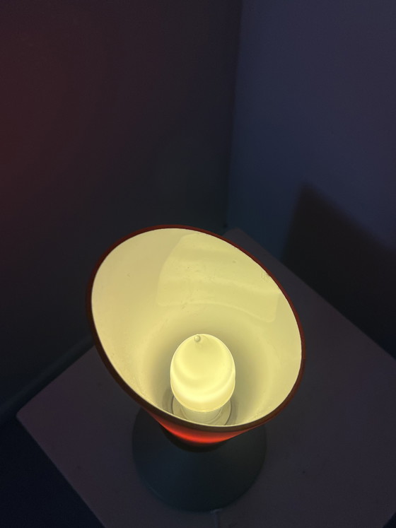 Image 1 of Vintage Ikea - model Kryolit - type B9419 - tafellamp - glas - metaal - jaren 90