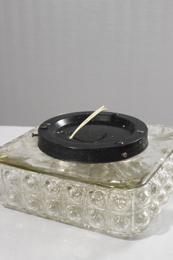 Image 1 of Vintage bubble wall light, molded glass, Limburg style, Helena Tynell, 1970s